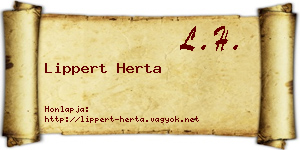 Lippert Herta névjegykártya